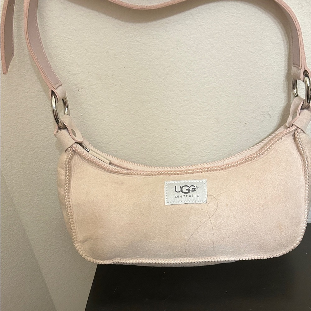 UGG Blush Suede Shoulder Bag